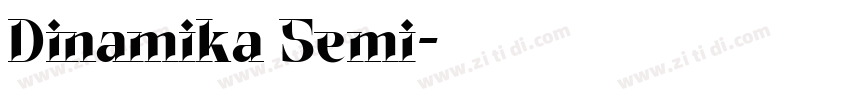 Dinamika Semi字体转换